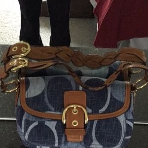 Coach Authentic Denim Jean Bag